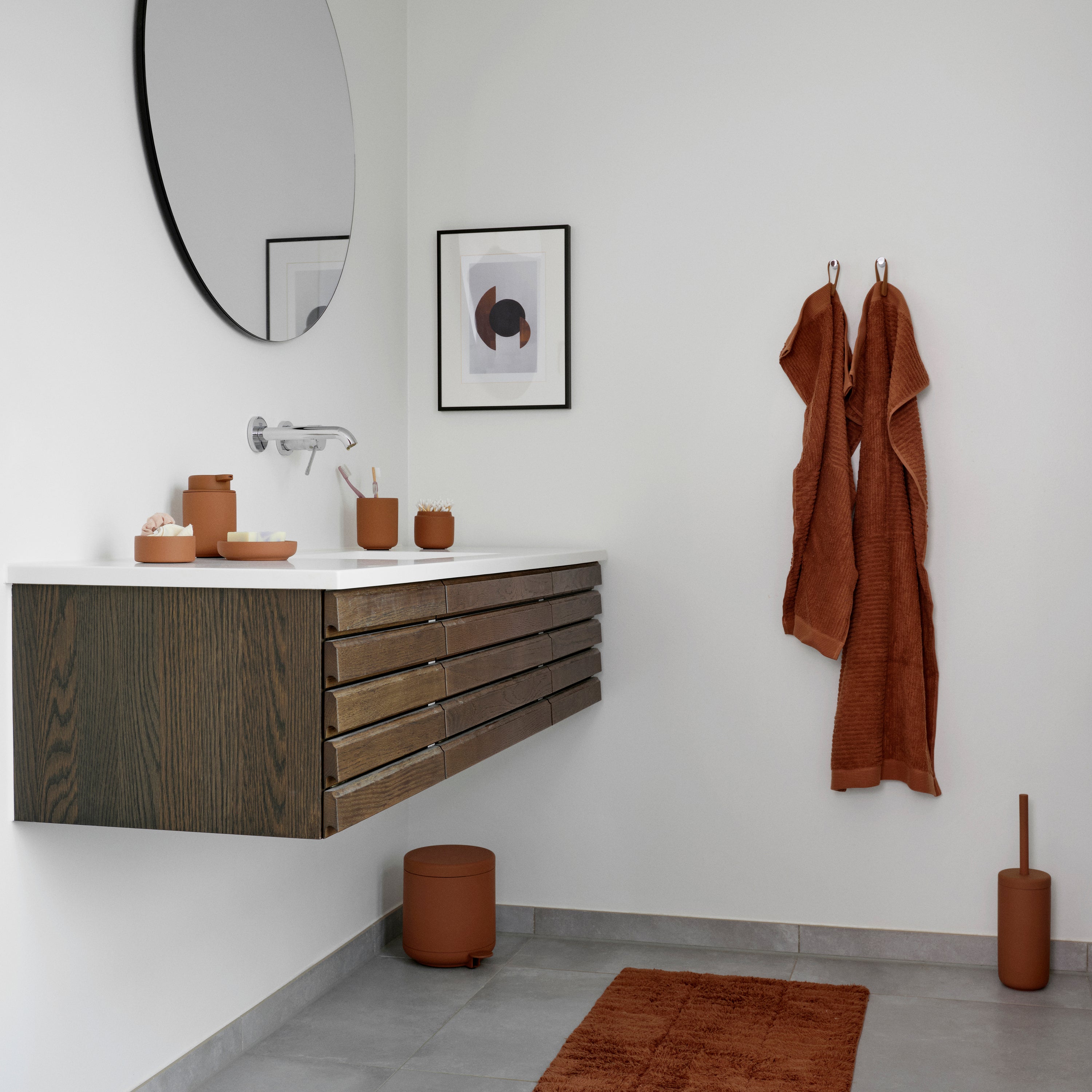 Zone Denmark Ume Toiletborstel - Terracotta