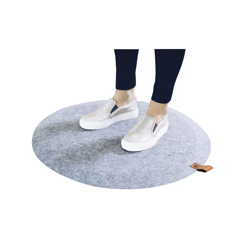 JobOut Ståmåtte Design rund lys grå - 1 stk