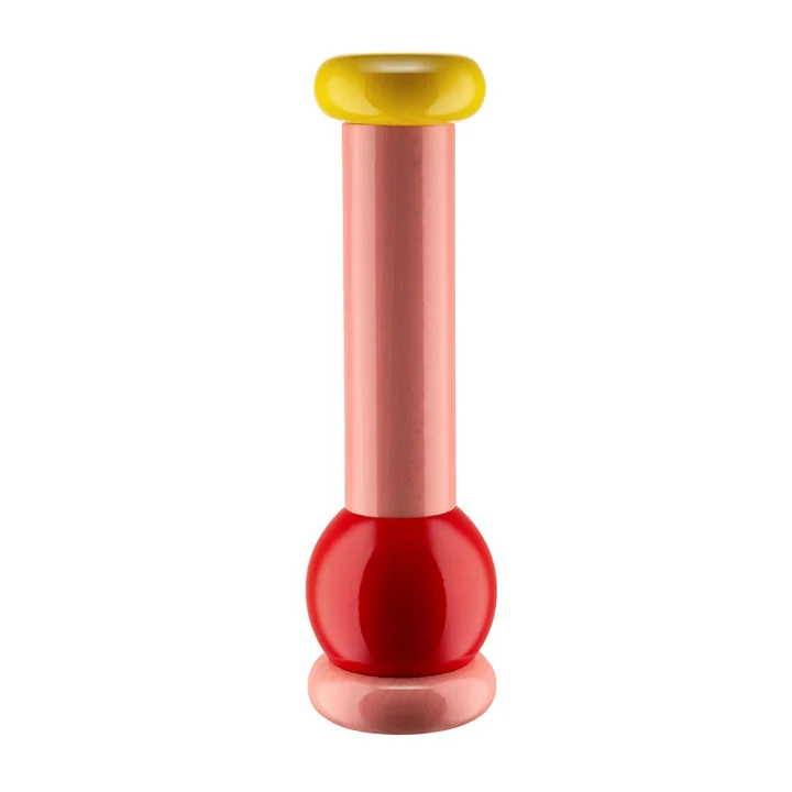 Alessi - Pfeffermühle MP0210 2, rosa / rot / gelb