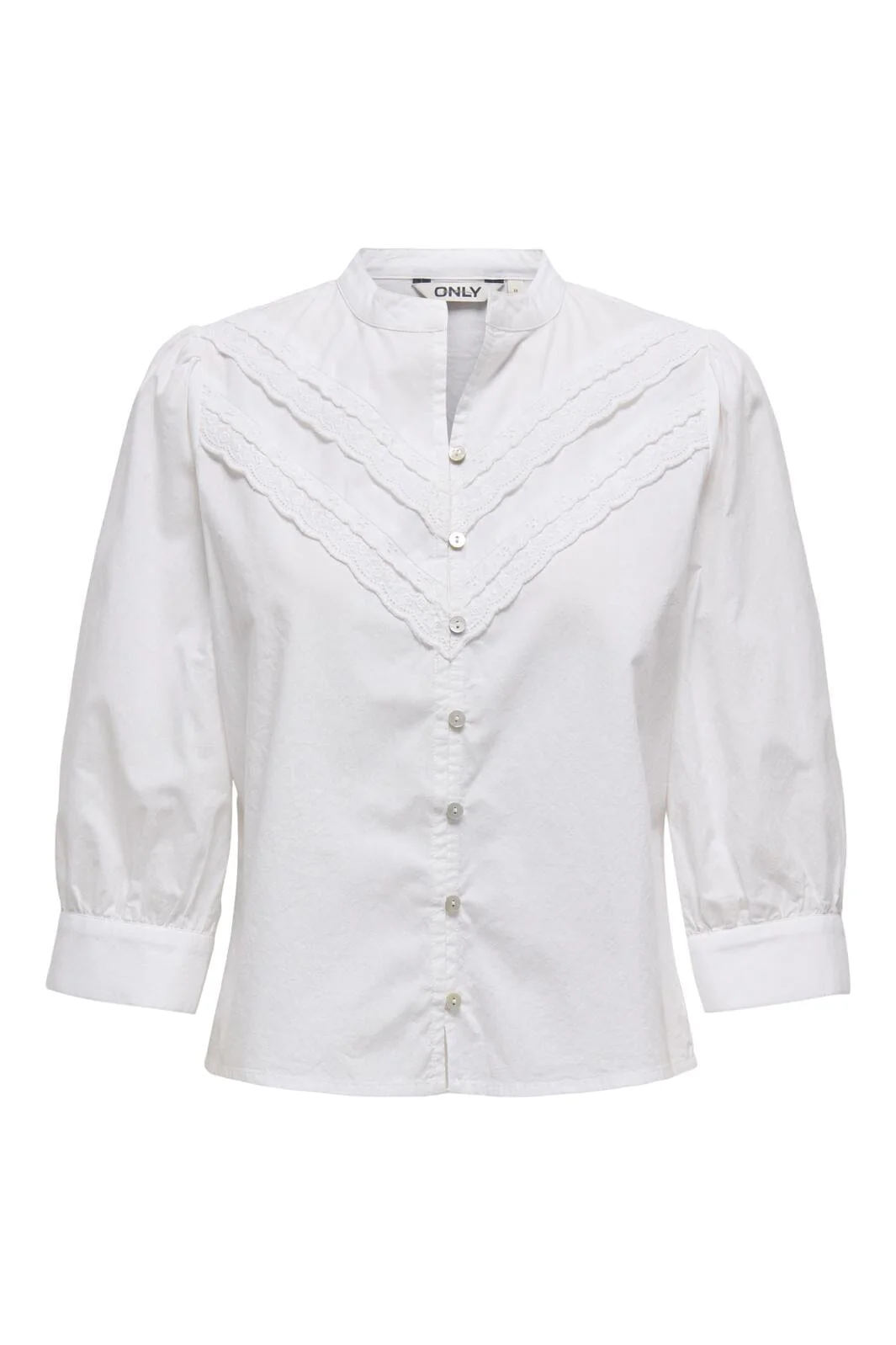 Only Onlrachel 34 Sleeve Emb Shirt