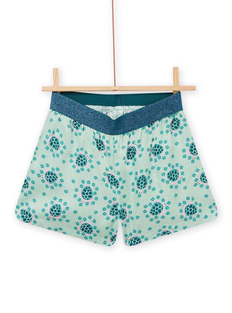 Pyjama blanc, bleu et rose enfant fille