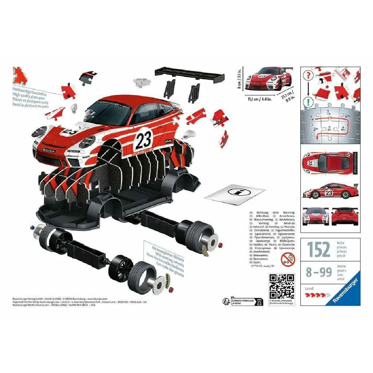 Ravensburger Puzzle 3D Porsche 911 Salzburg
