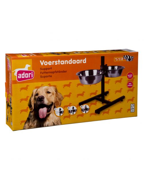 Adori H Standaard Inclusief 2 Bakken - Hondenvoerbak