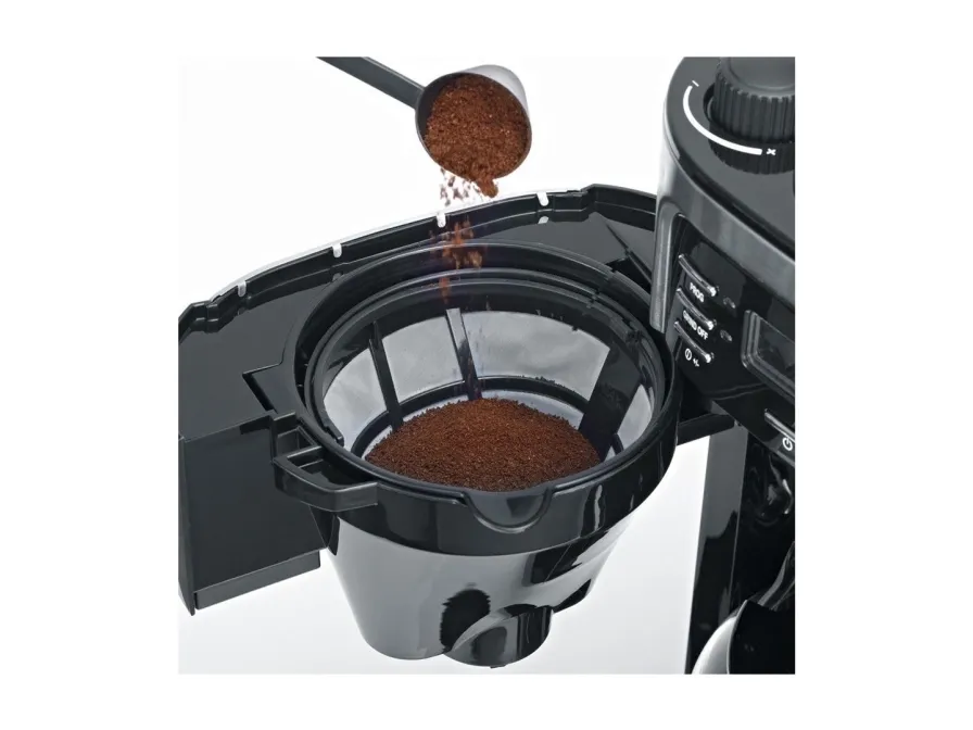 SEVERIN KA 4810 - Kaffemaskine - 10 kopper - rustfrit stål/sort