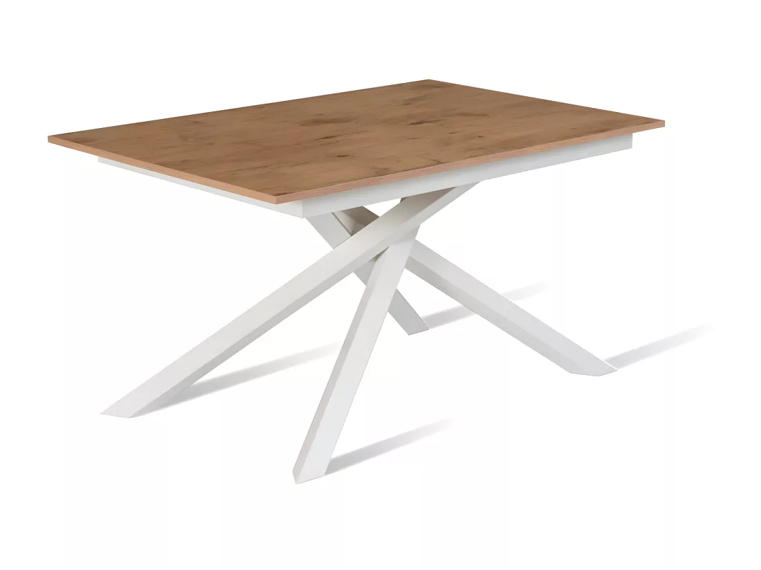 Pulse Table extensible (140/190 x 90 cm) en Mélamine Blanc