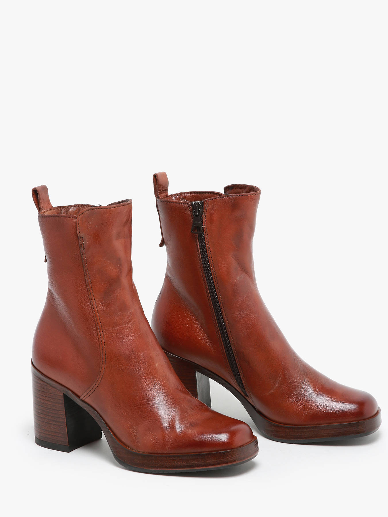 Bottines  talon en cuir MJUS