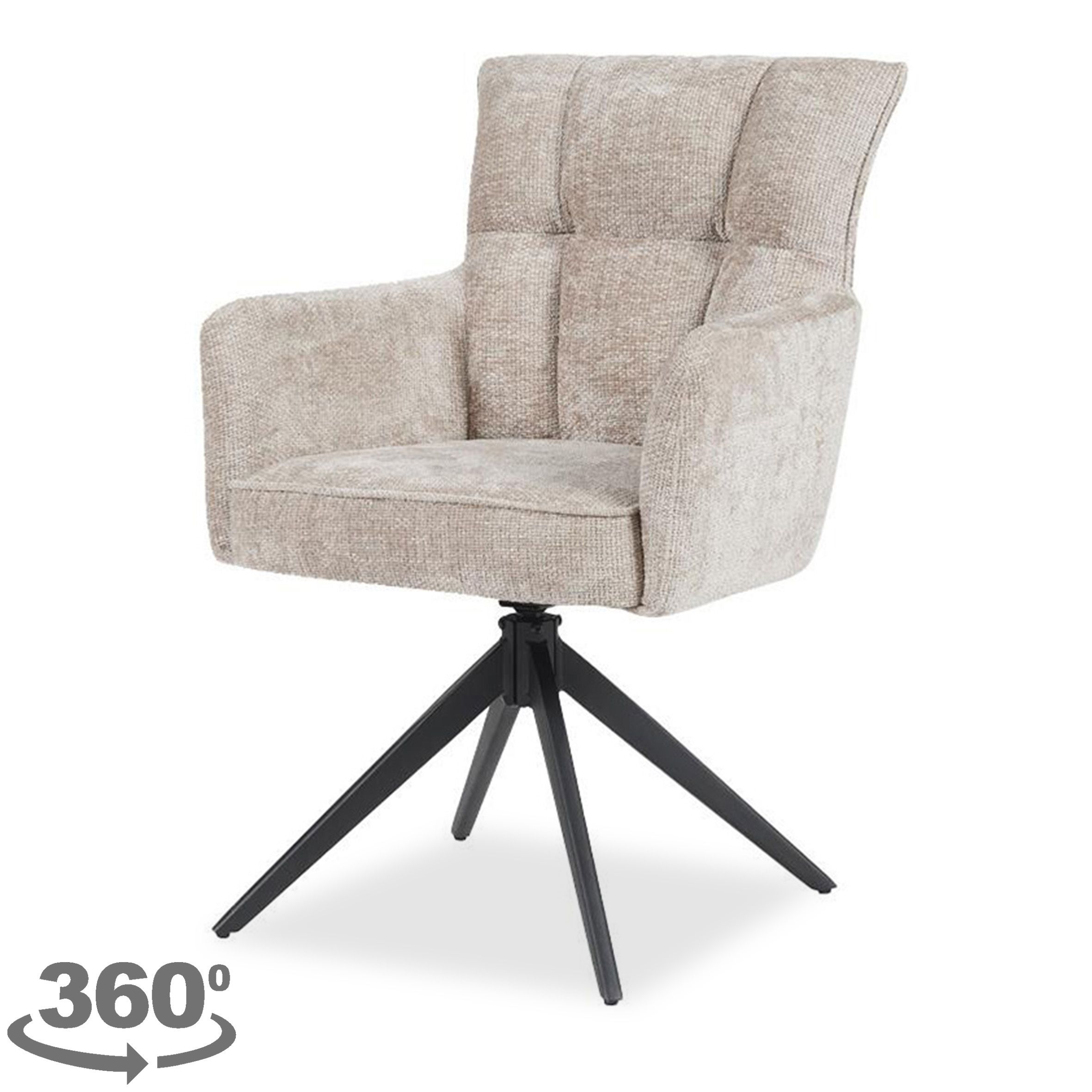 Eetkamerstoel Beige Bardi B59 x D64.5 x H92 cm
