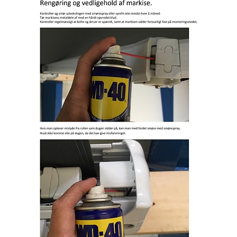 Rivoli markise med motor - hvid/grå