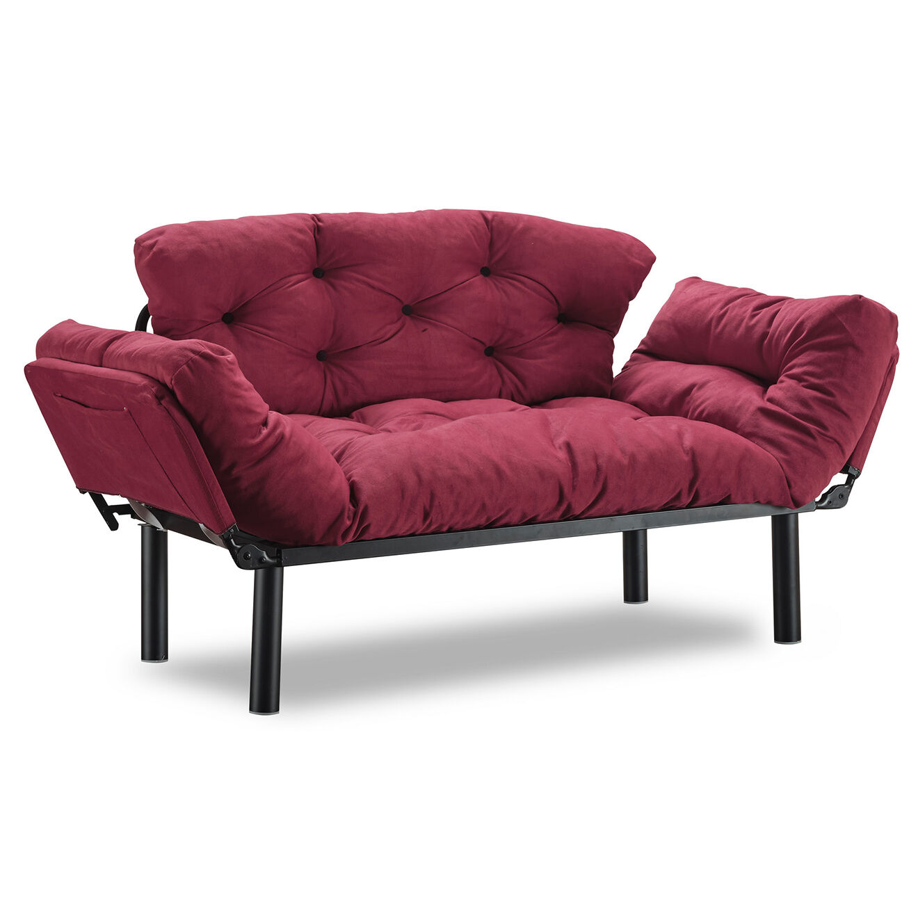 Atelier del Sofa Canapé 2 places convertible Nitta vin - 155x85x73 cm