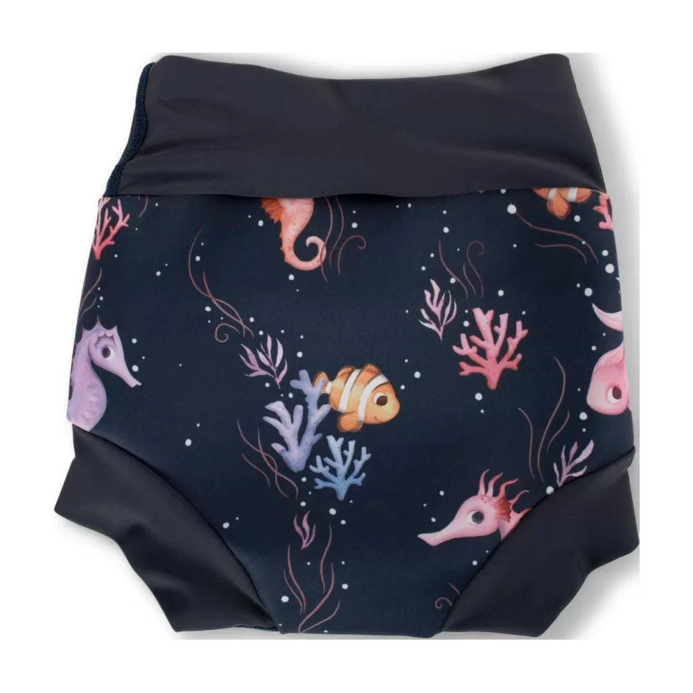 Filibabba Lucca - Blebadebukser 1-2 år - Rainbow Reef - 1 stk.