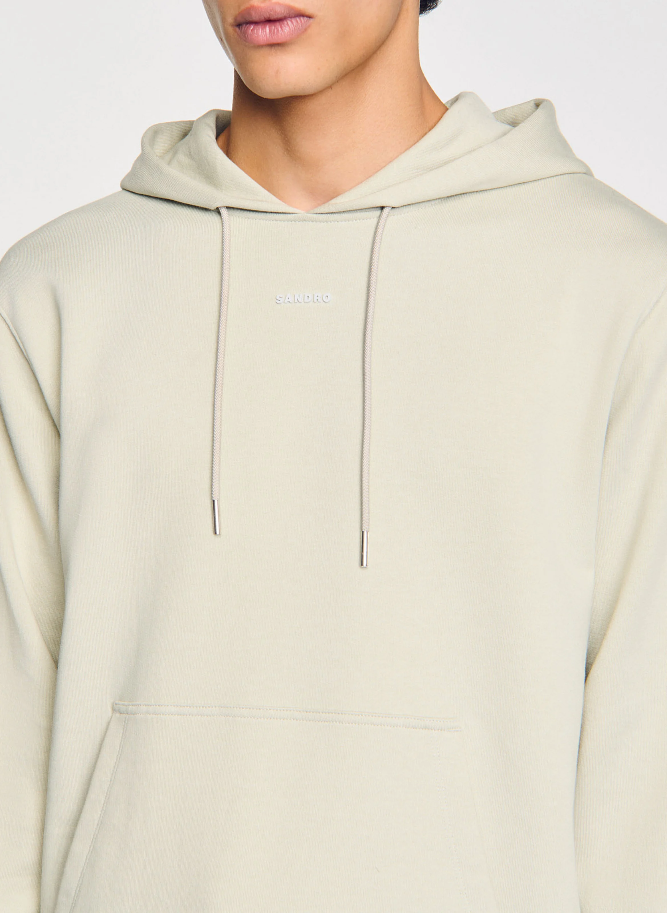 Sweat droit en coton | Kaki