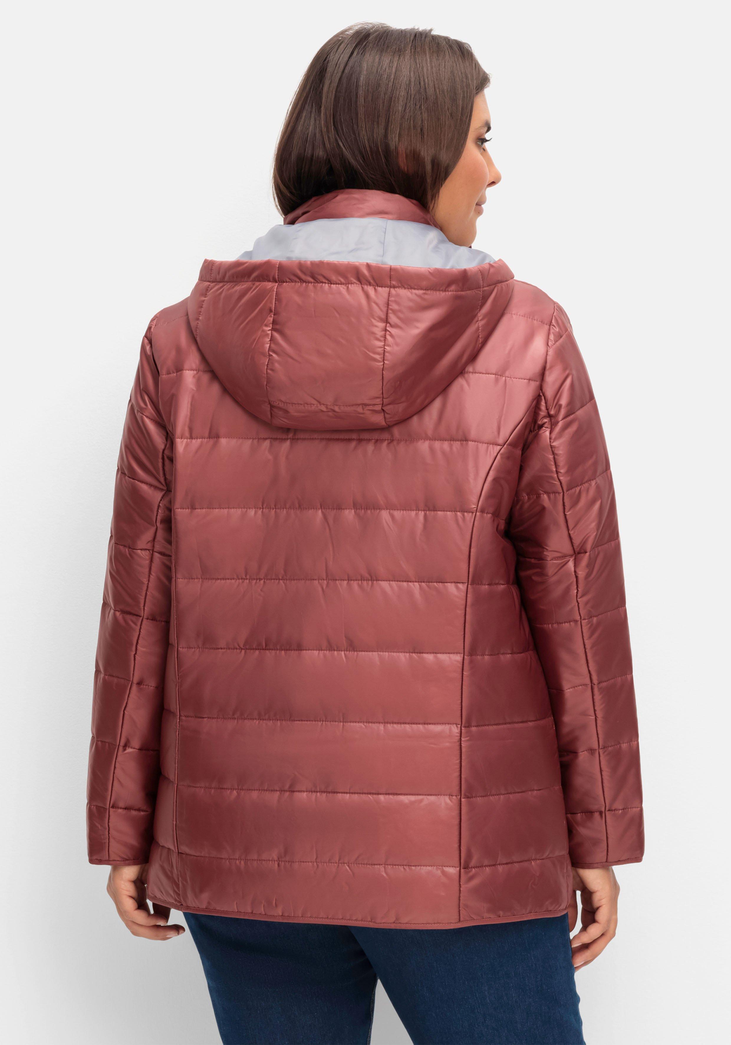 Leicht wattierte Steppjacke mit Kapuze