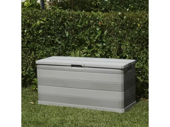 Prolenta Premium - Boîte de rangement de jardin gris 117x45x56 cm