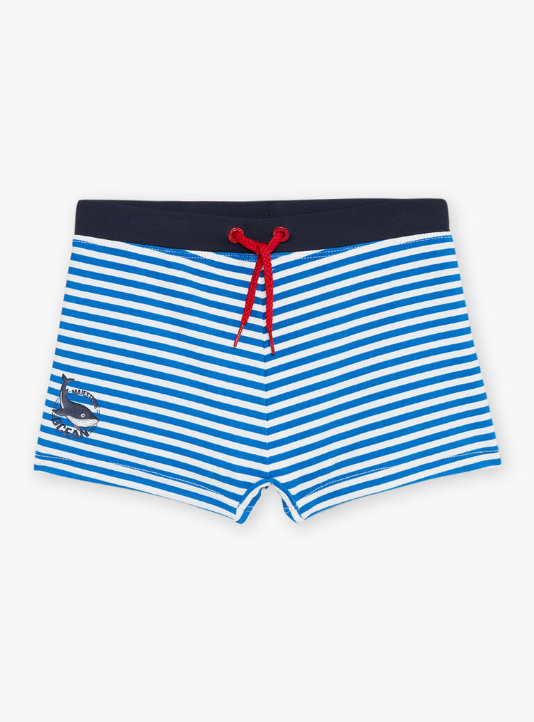 Boxer de bain encre à imprimé à rayures