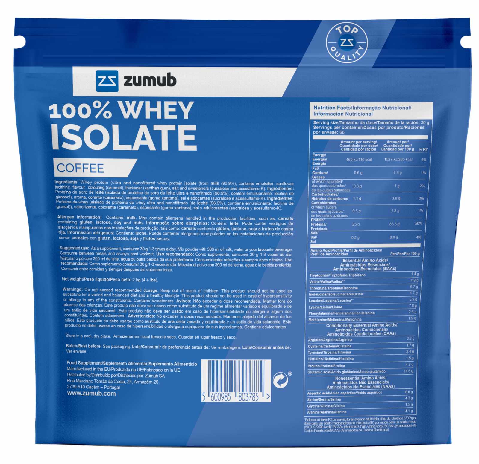 Zumub 100% Whey Isolate 30g