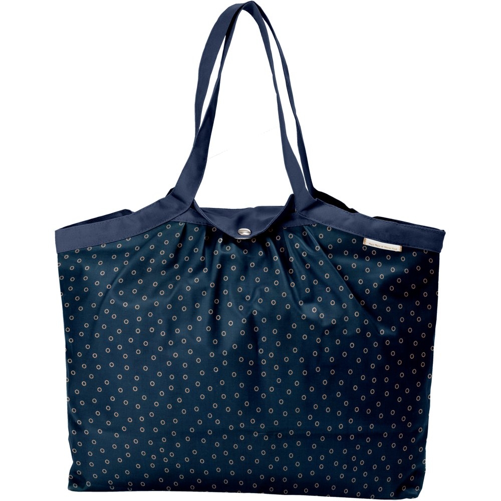 Sac Cabas Taille Moyenne Plissé Bulle Bronze Marine