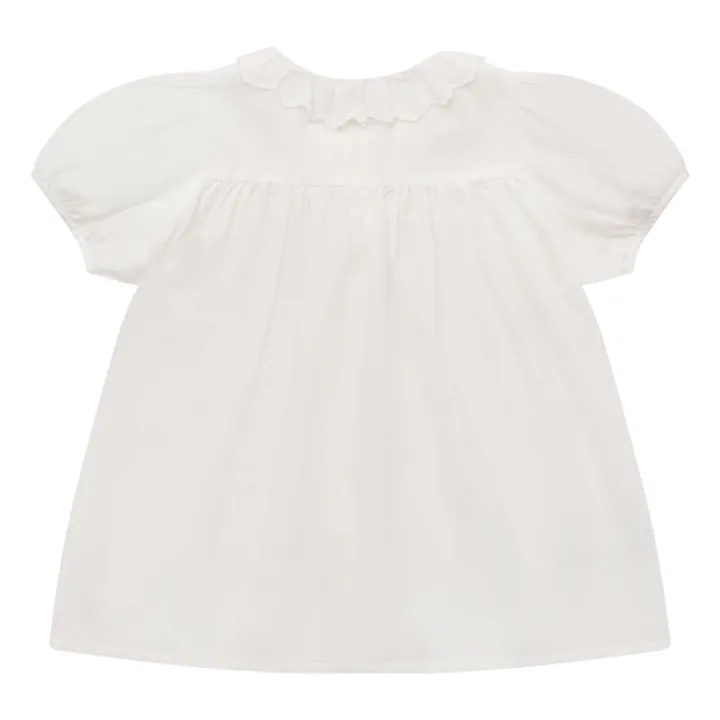 Louisiella Blouse Anise Volants Dentelle  | Blanc