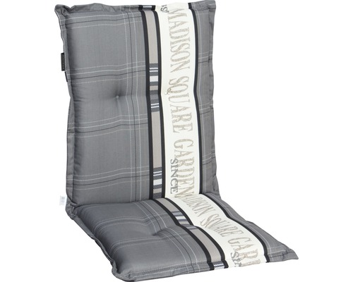 Kussen voor lage rugleuning Madison 50 x 110 cm katoen-polyester grijs-crème