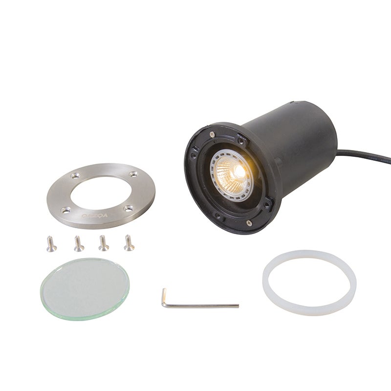 Moderne RVS vloerspot - Basic Round