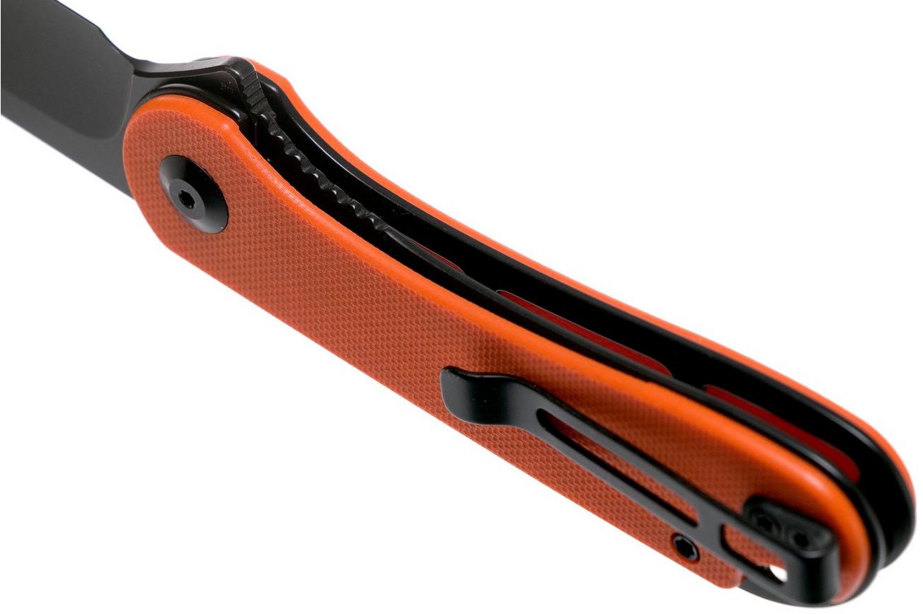 Civivi Elementum C907Y Black, Orange G10 zakmes