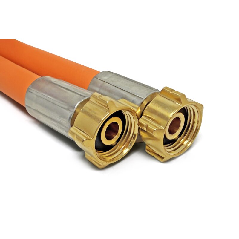 Gasschlauch 2 x G.2 (Shell-F) bis 30 bar - 400mm (BE, CH, FR)