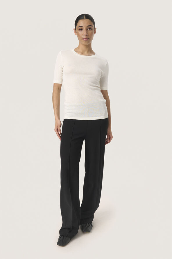 Soaked in Luxury SLFauna Tee SS Whisper white