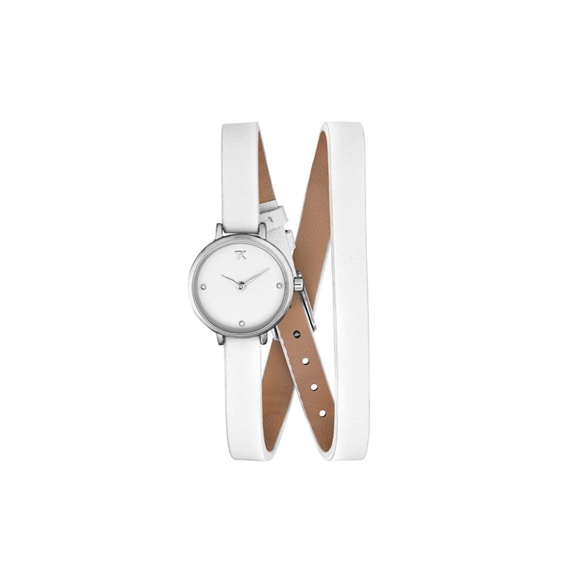 Montre femme analogique Trendy Kiss - Bracelet cuir véritable de vachette  - Lucie