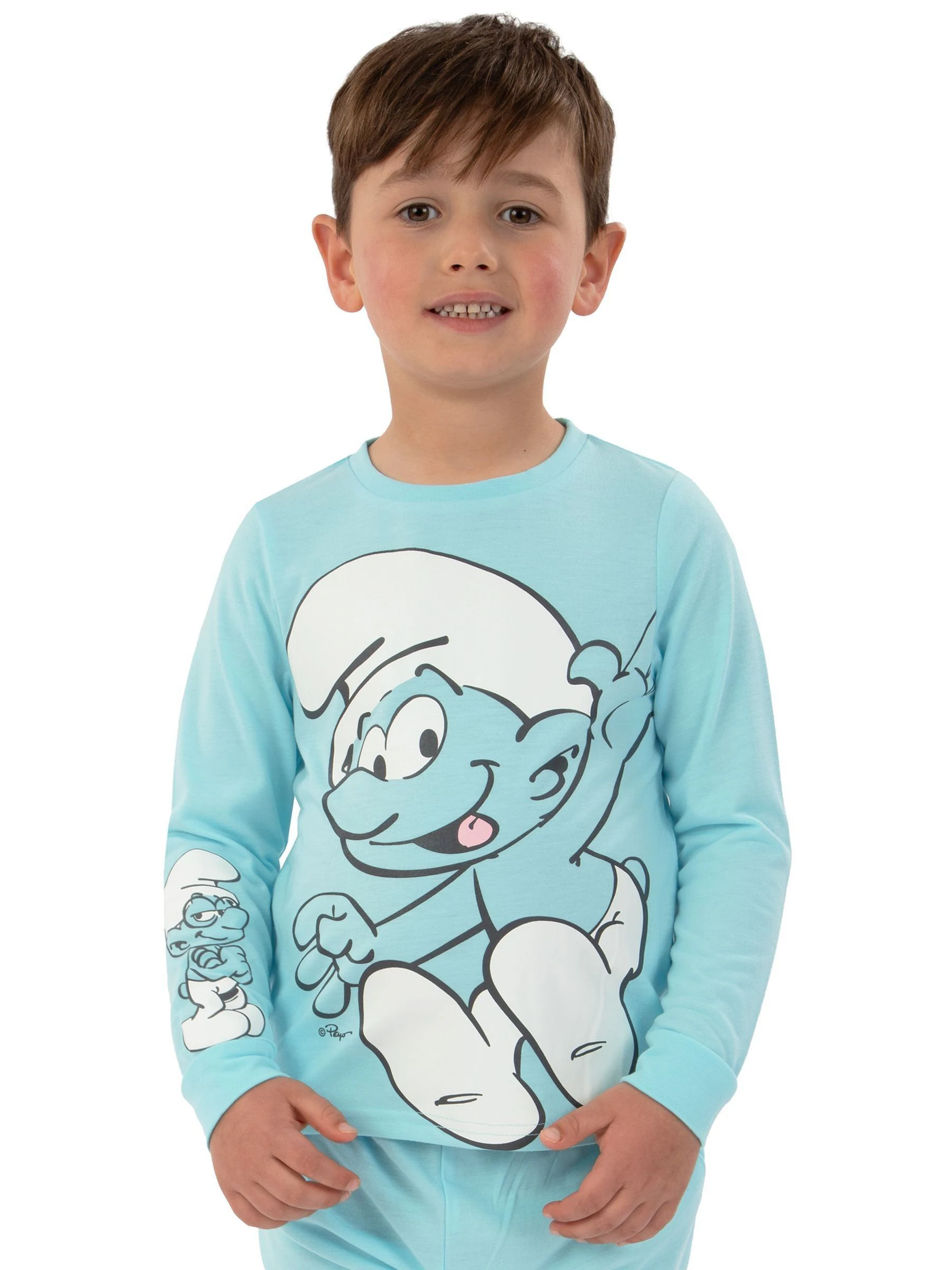 Character The Smurfs Boys Long Sleeve Pyjamas