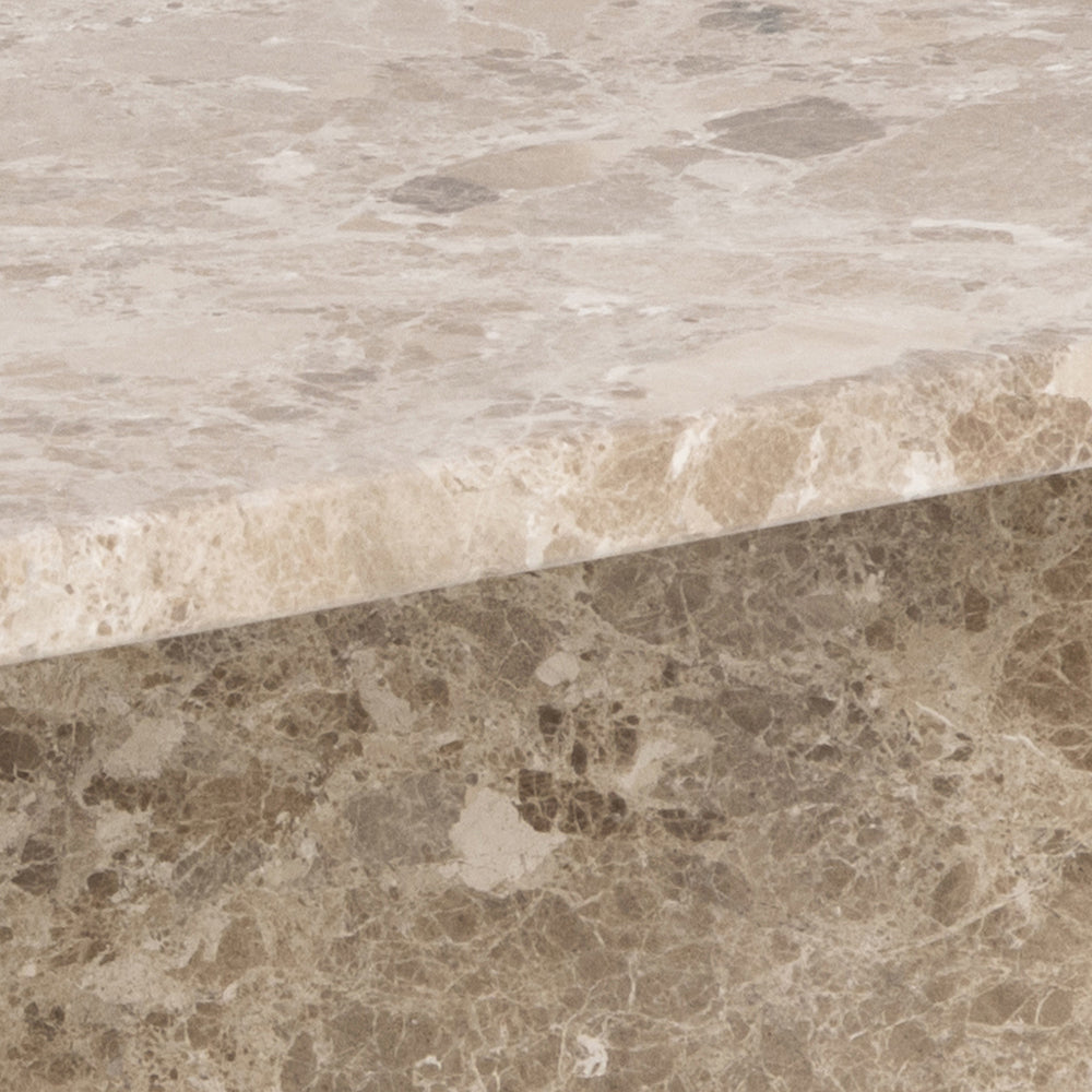 by fonQ Stone Salontafel - Vierkant - Bruin