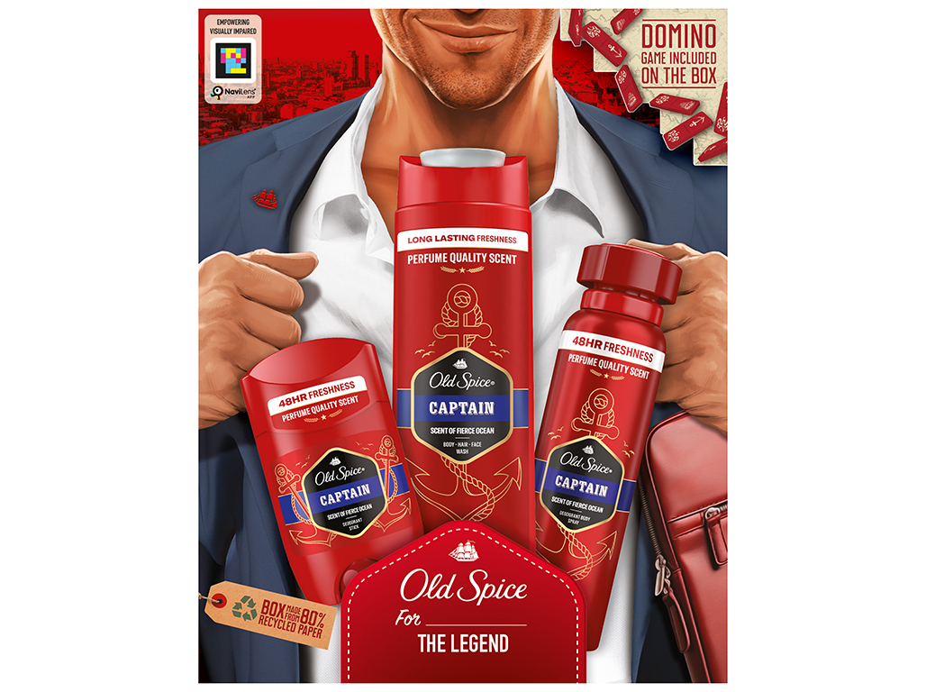 CONJUNTO OLD SPICE CAPTAIN STICK SPRAY GEL