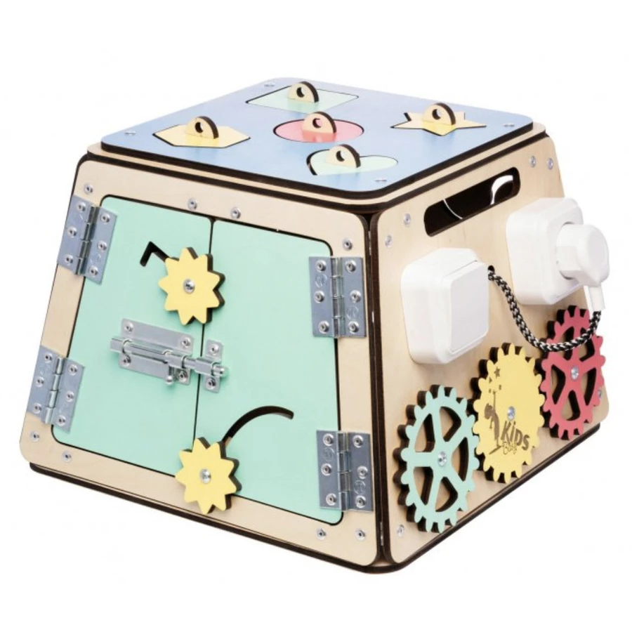 Montessori® Activity Board, Montessori Holzspielzeug, Lernspielzeug Montessori® by Busy Kids mehrfarbig