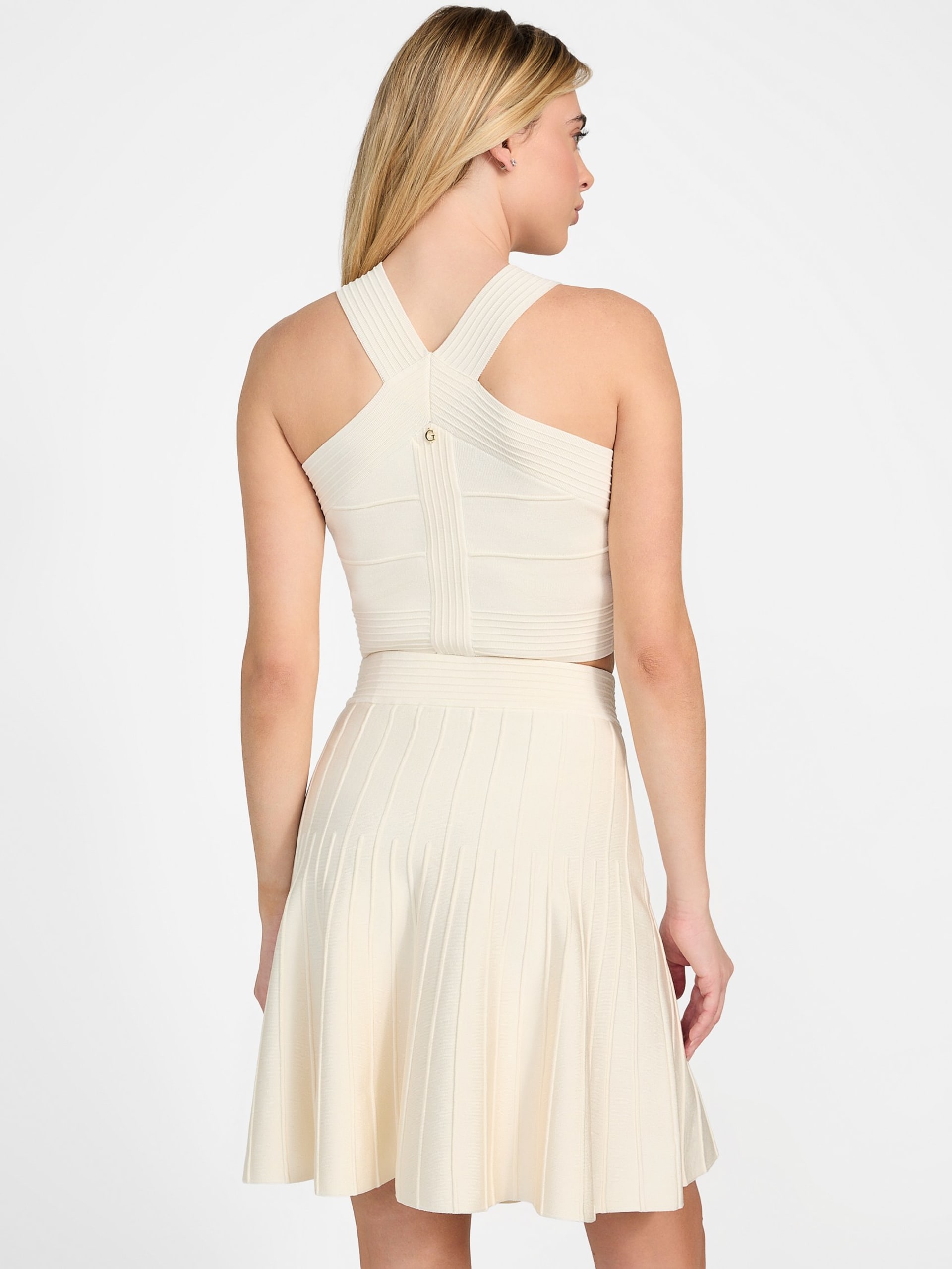 Blusa de malha Staci com decote halter