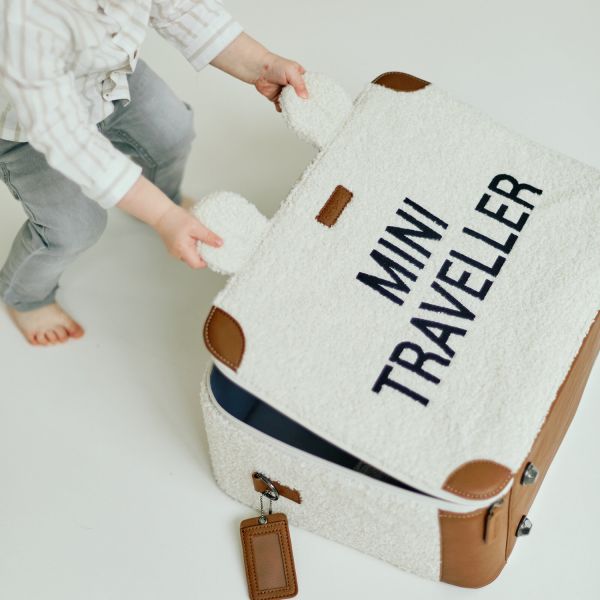 Childhome Teddy Mini Traveller Kinder Koffer - Offwhite