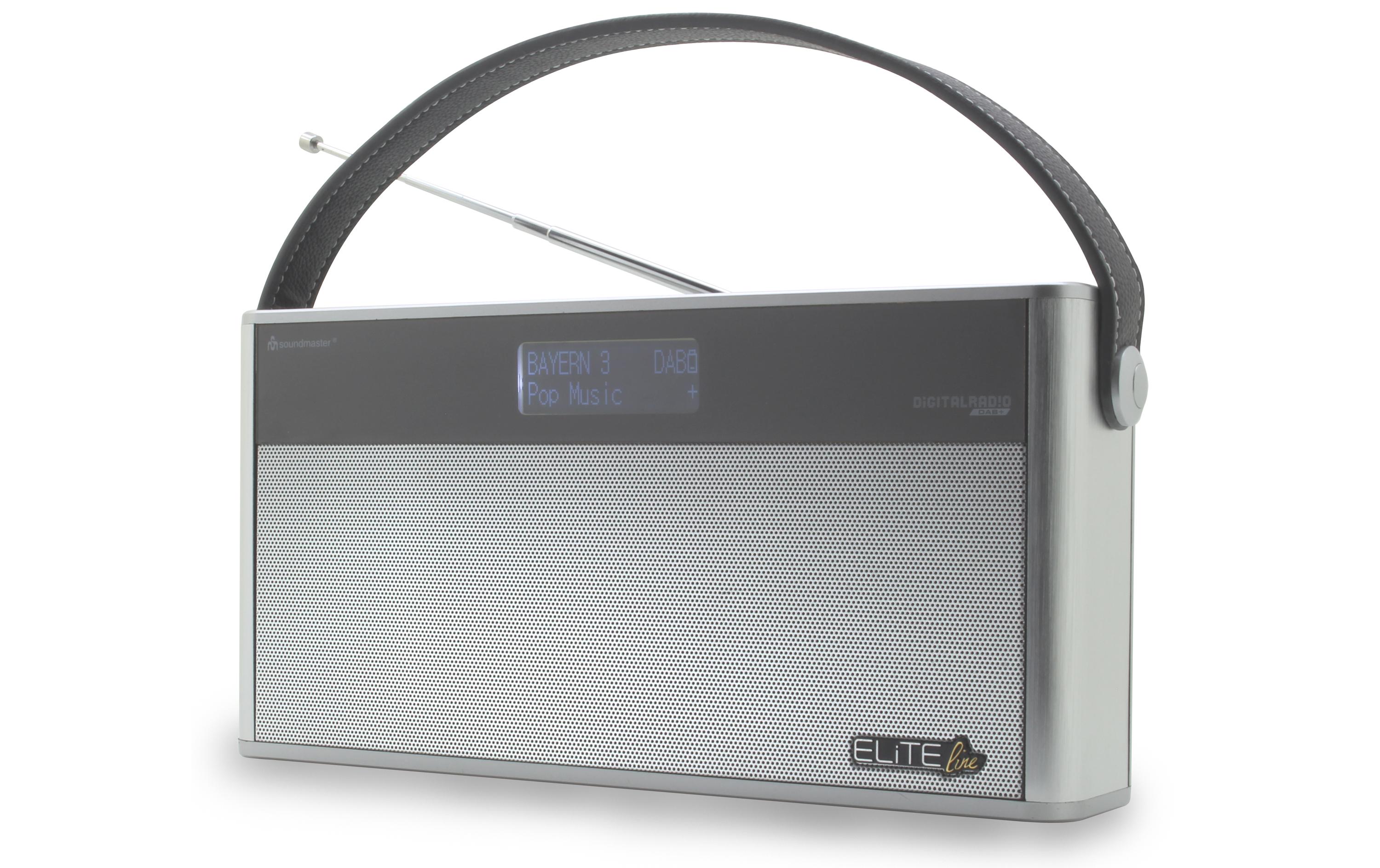 DAB+ Radio DAB750SI Silber<br>DAB+/UKW Digitalradio mit Bluetooth und eingebautem Akku