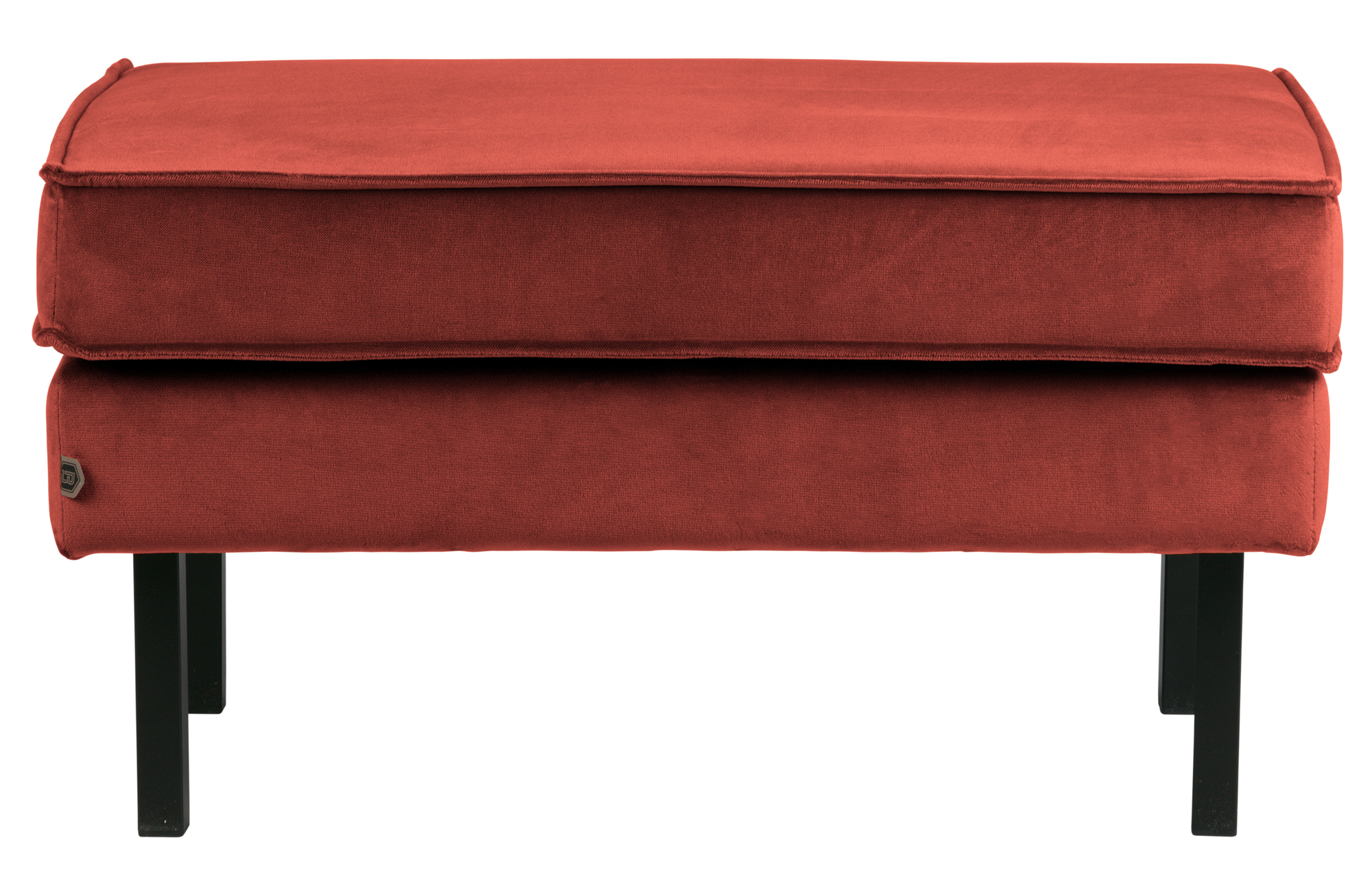 Hocker Rodeo op poten velvet - Chestnut