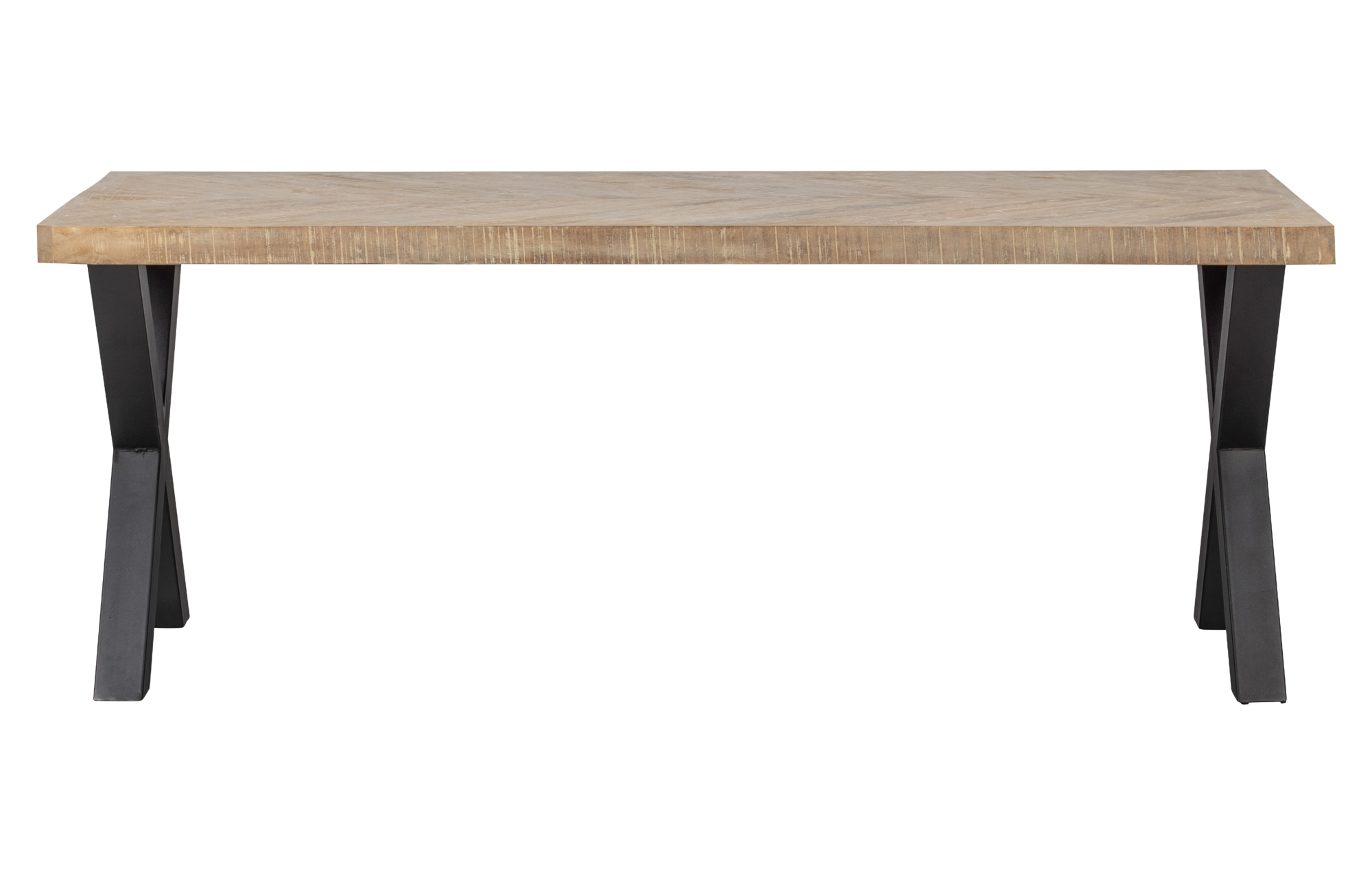WOOOD tafel Tablo mango visgraat 200x90 Tablo tafel mango visgraat 200x90 Alkmaar poot