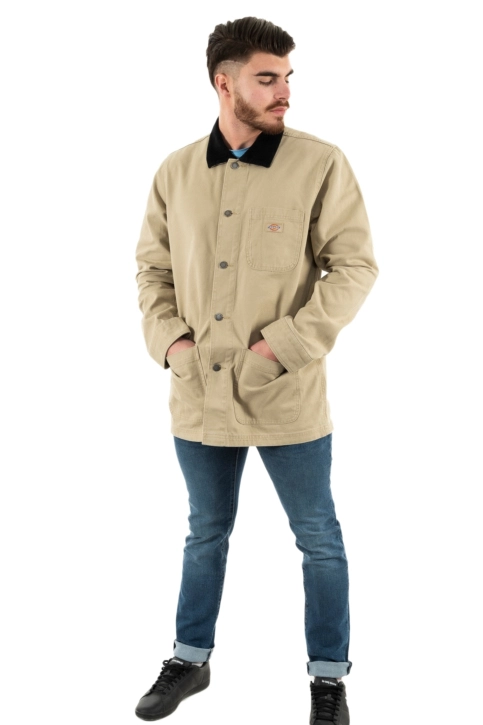 blousons et vestes dickies duck canvas summer chore f021 desert sand