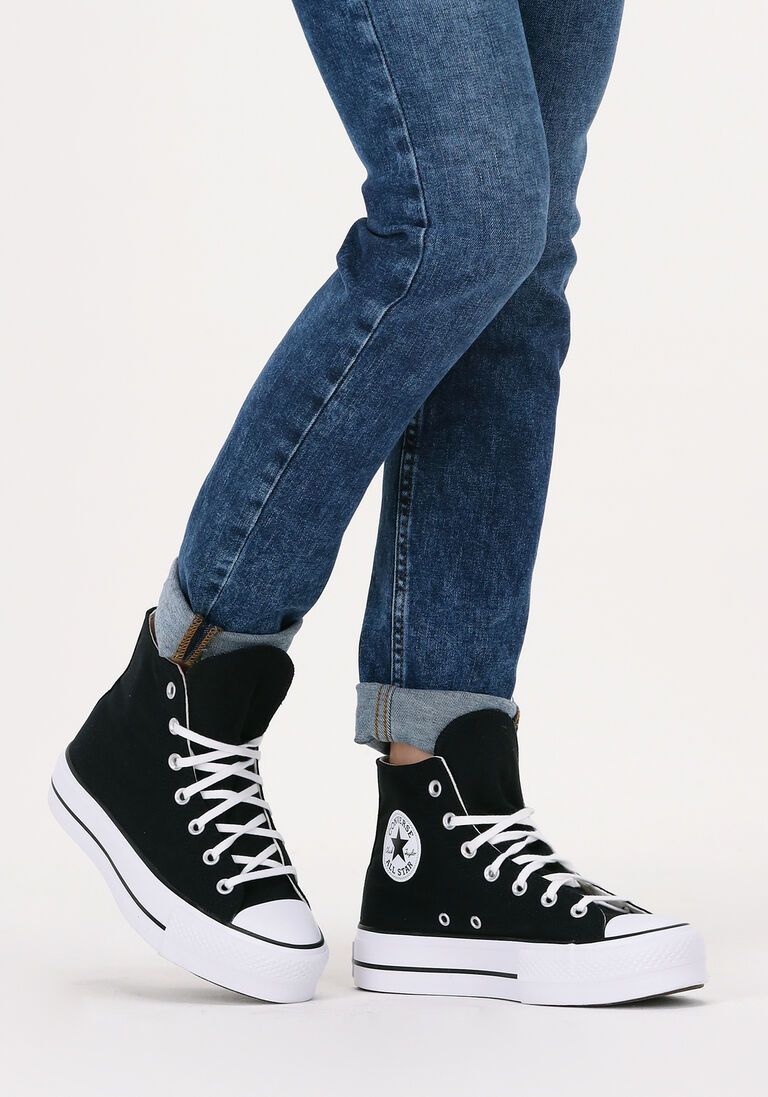 CONVERSE zwarte converse hoge sneaker chuck taylor all star lift hi