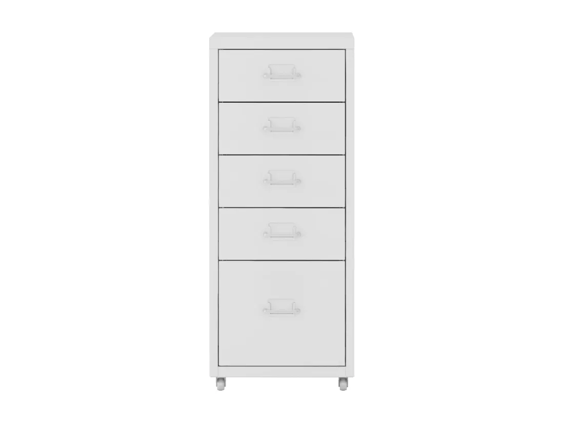 Caisson de bureau meuble blanche 28 x 41 x 69 cm 03_0006328