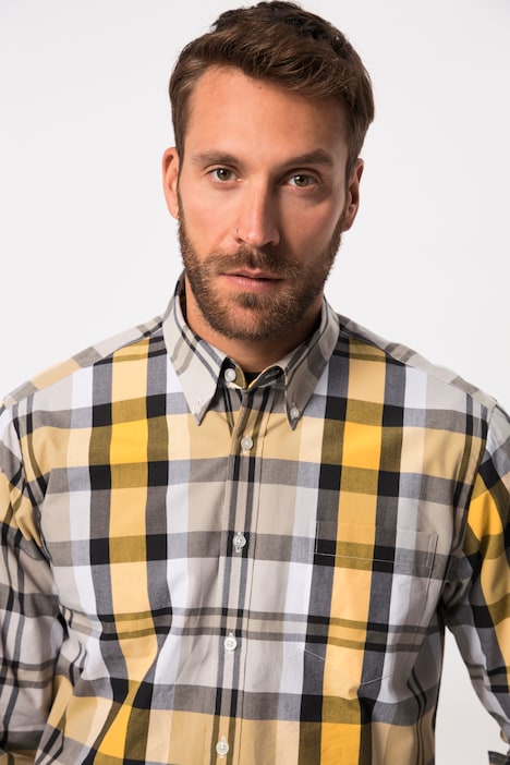 Karohemd, Langarm, Buttondown-Kragen, Modern Fit, bis 8 XL