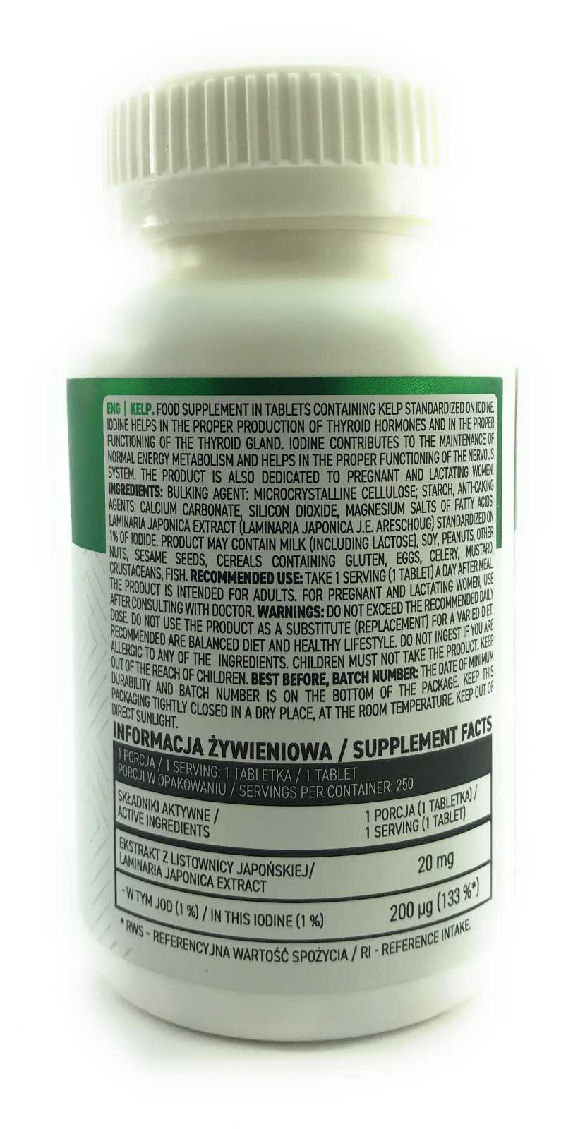 OstroVit Kelp 250 comprimidos