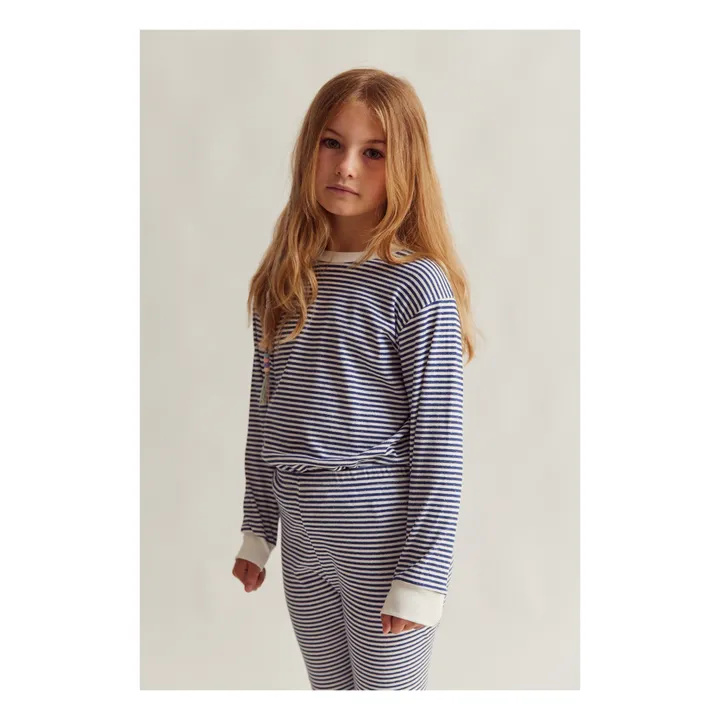 Sleepy Doe Pyjama Coton Bio Marl | Bleu marine