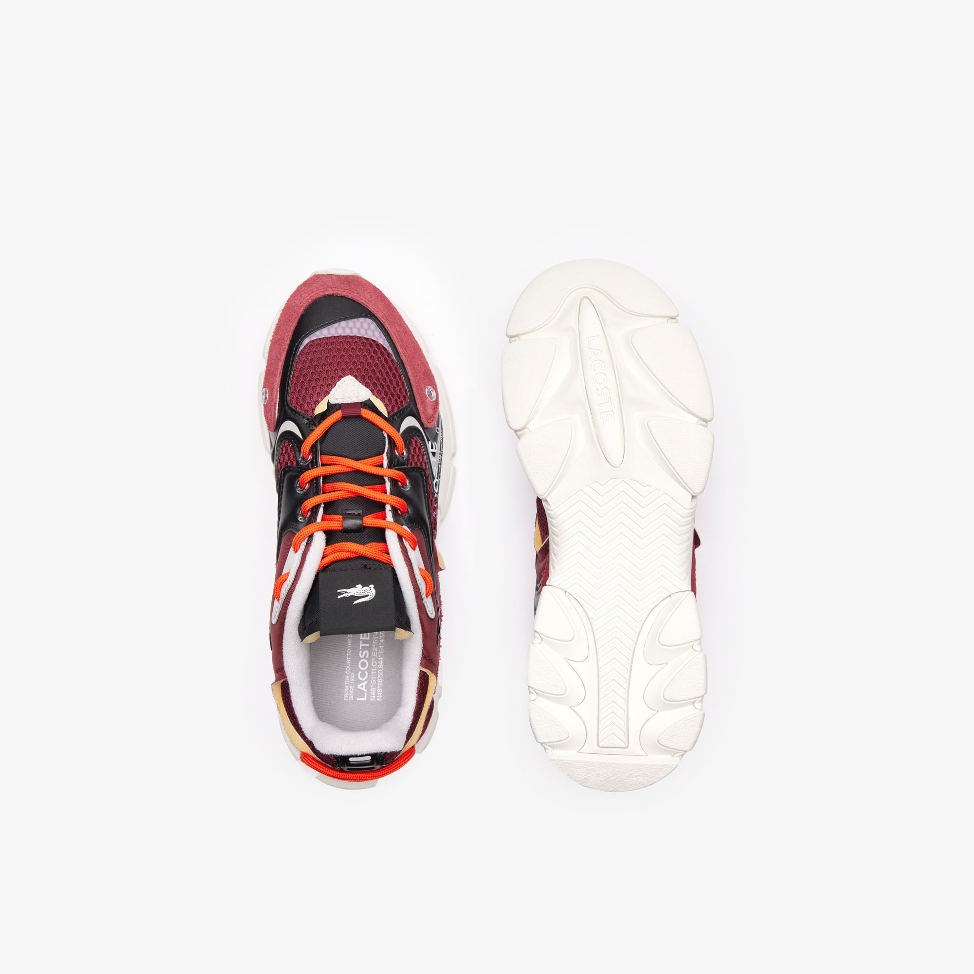Sneakers L003 Neo femme en textile Sneakers - Rouge - Lacoste - Femme