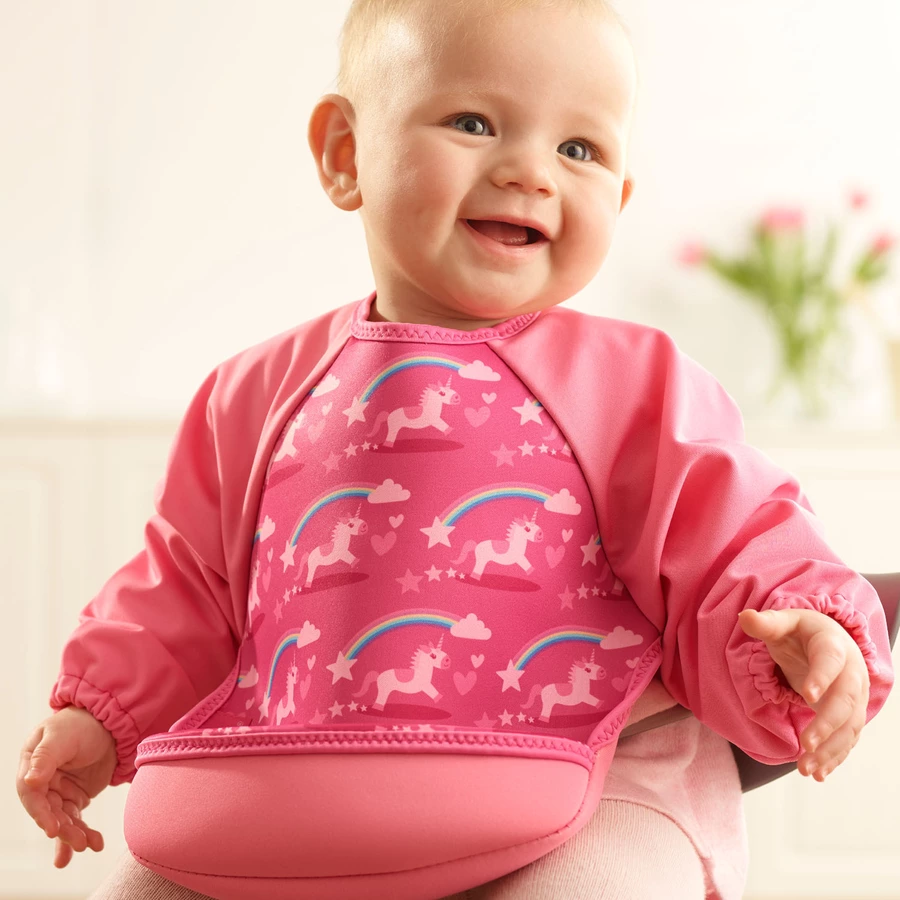 Bibetta® Lätzchen Bibetta UltraBib® Raglanärmel Einhörner