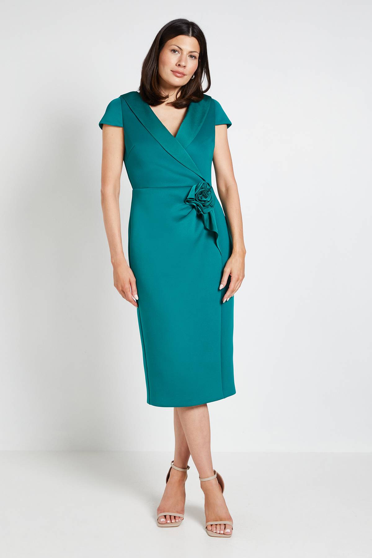 Wallis Robe Midi Scuba À Corsage Pour Occasion Spéciale