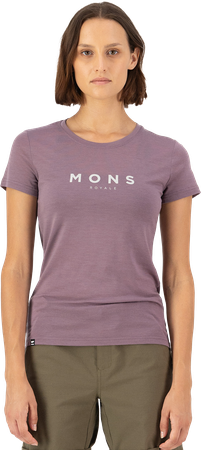 ICON Damen-Merino-Kurzarmshirt  mauve  XS