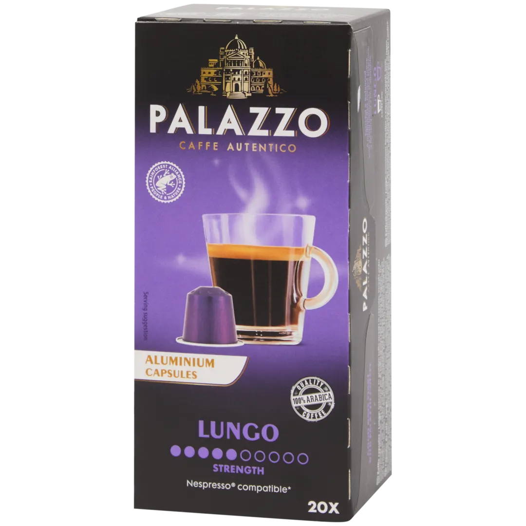 Palazzo koffiecups Lungo 20 stuks