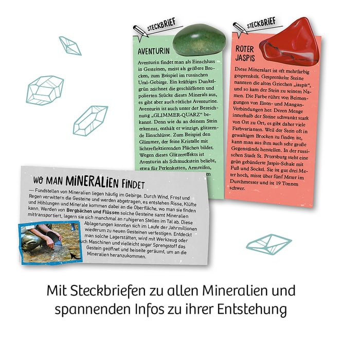 Mineralien - Ausgrabungs-Set - Mitbring-Experimente
