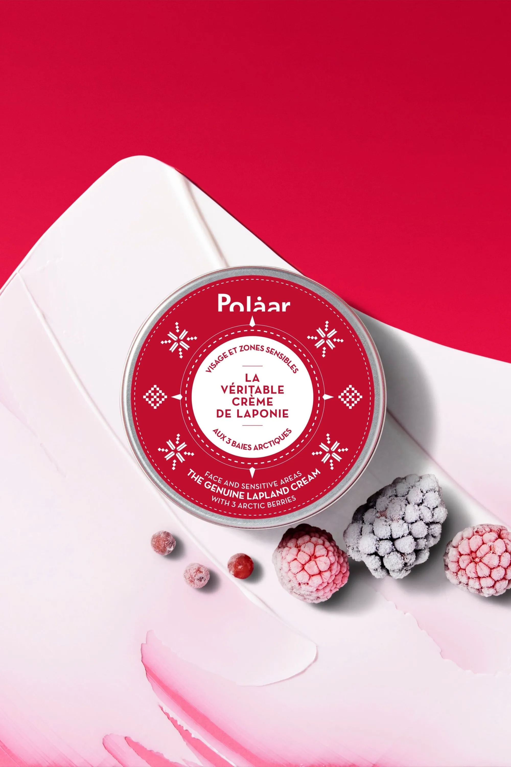 Polaar Crème visage & zones sensibles La Véritable Crème de Laponie aux 3 Baies Arctiques