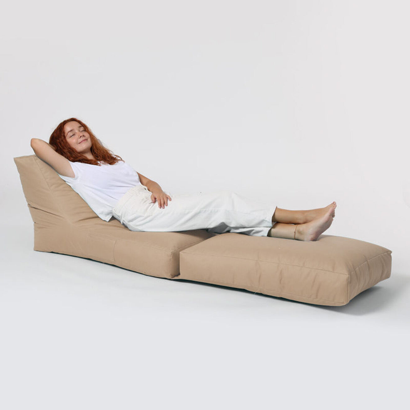 Homitis Pouf Siesta marron - 55x40x40 cm